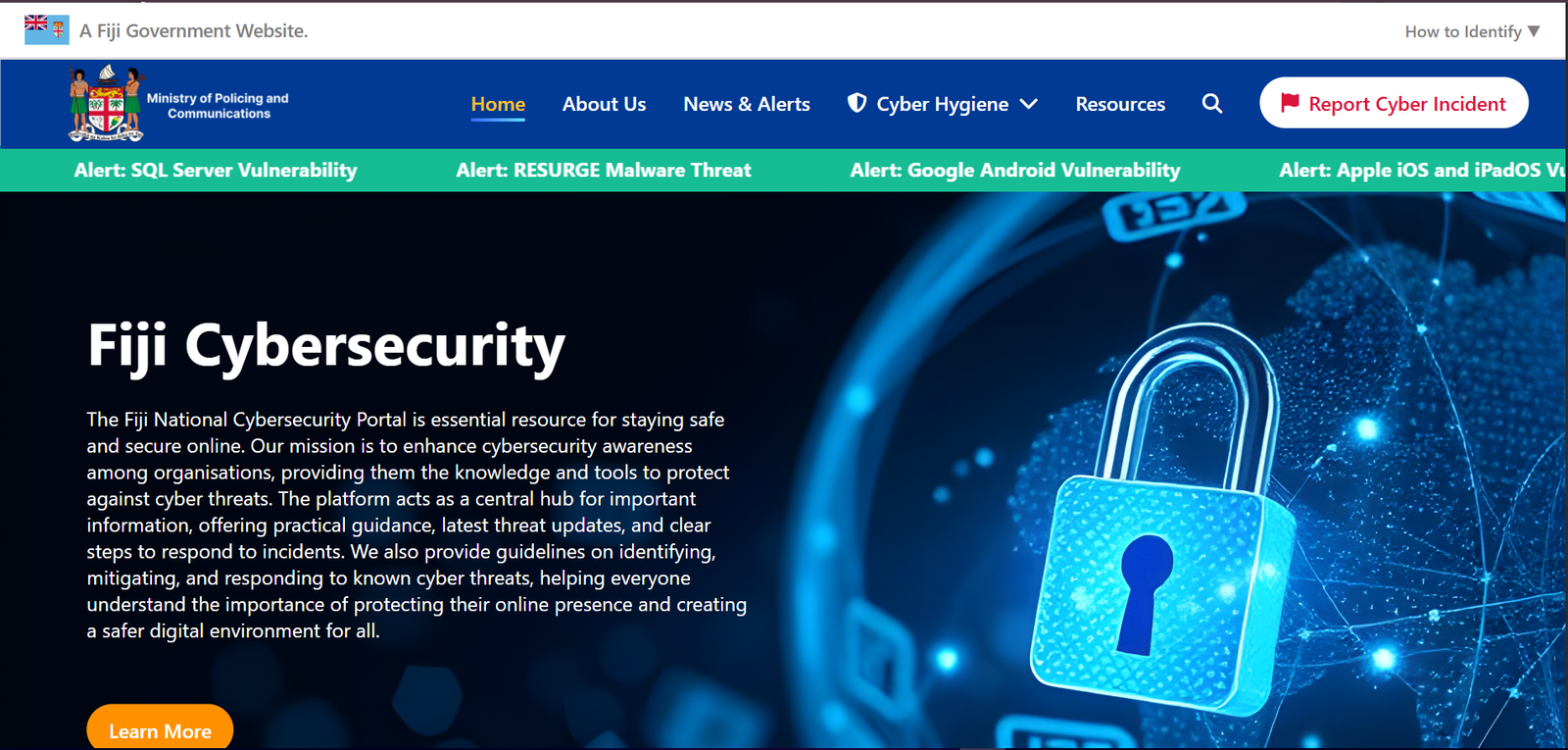 Fiji National Cyber Security Website