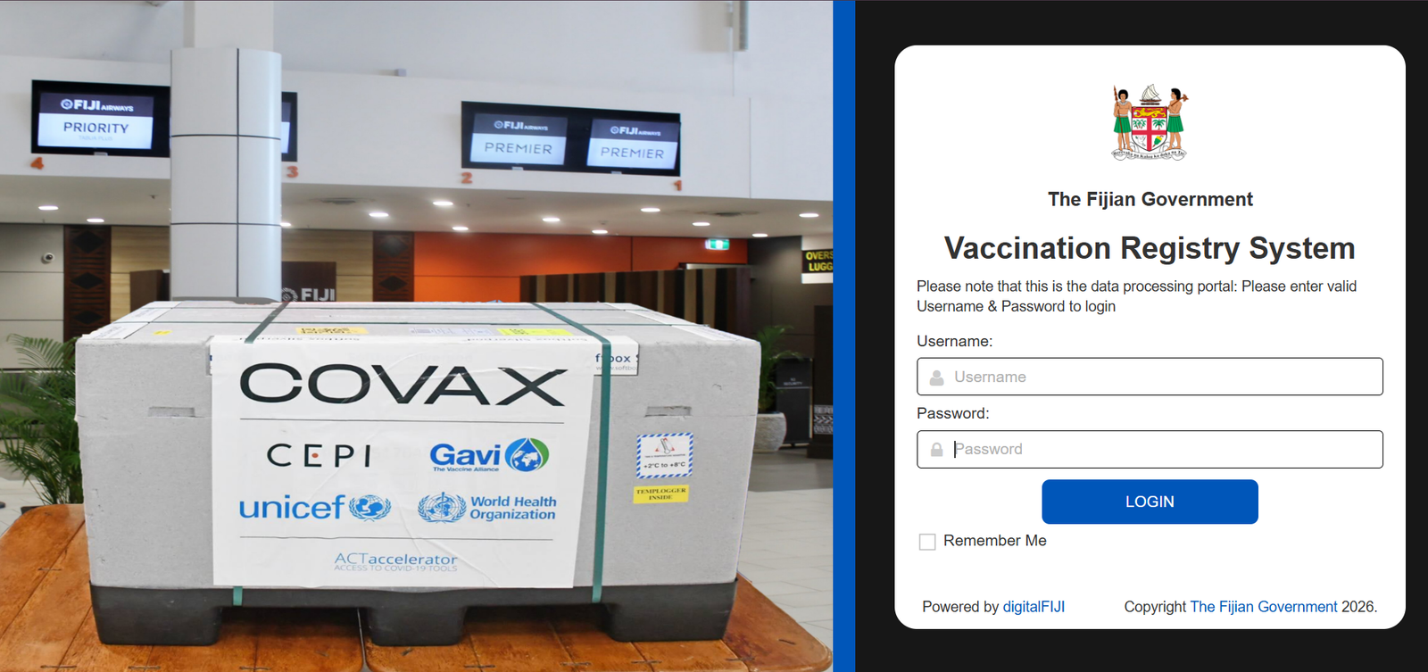 VRA COVID-19 Vaccination Registry